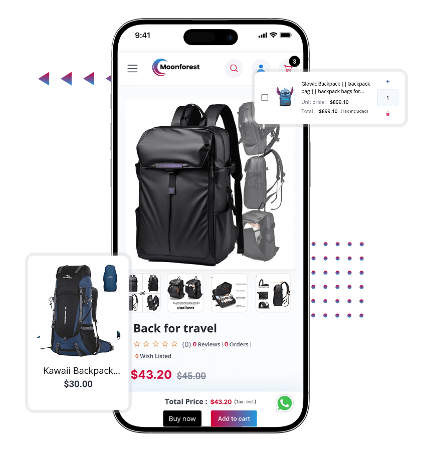 Lazada clone details product listing with images, price, and description features