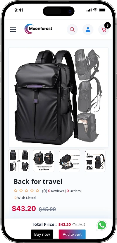 Lazada clone listed product details screen