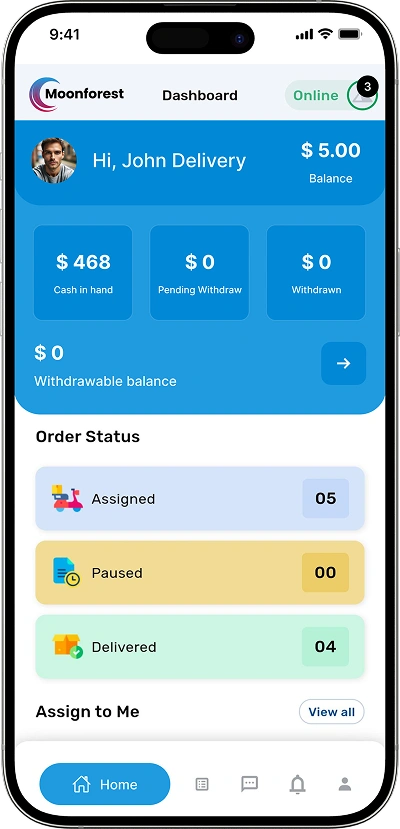 Lazada clone seller dashboard screen