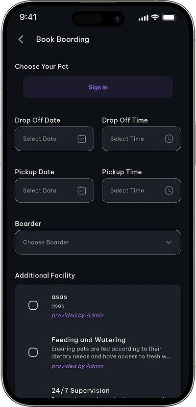 Rover clone book boarding screen