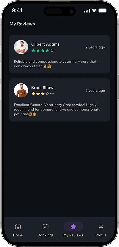 Rover clone my reviews screen