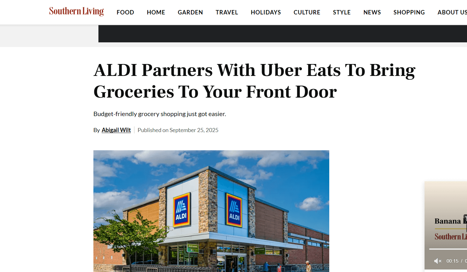 UberEats & Aldi Partnership