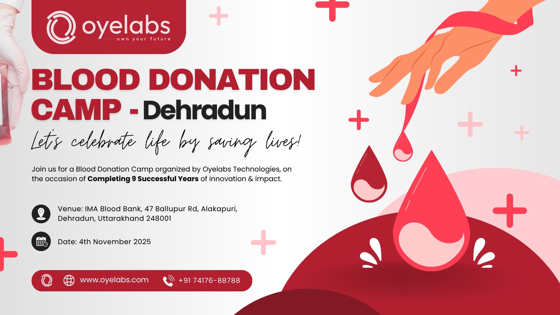 Oyelabs Blood Donation Camp, Dehradun