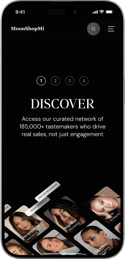 ShopMy clone discovery screen