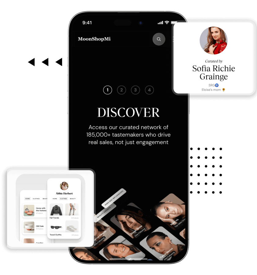 ShopMy clone features to discover creators, view creator profiles and check the creator curated products