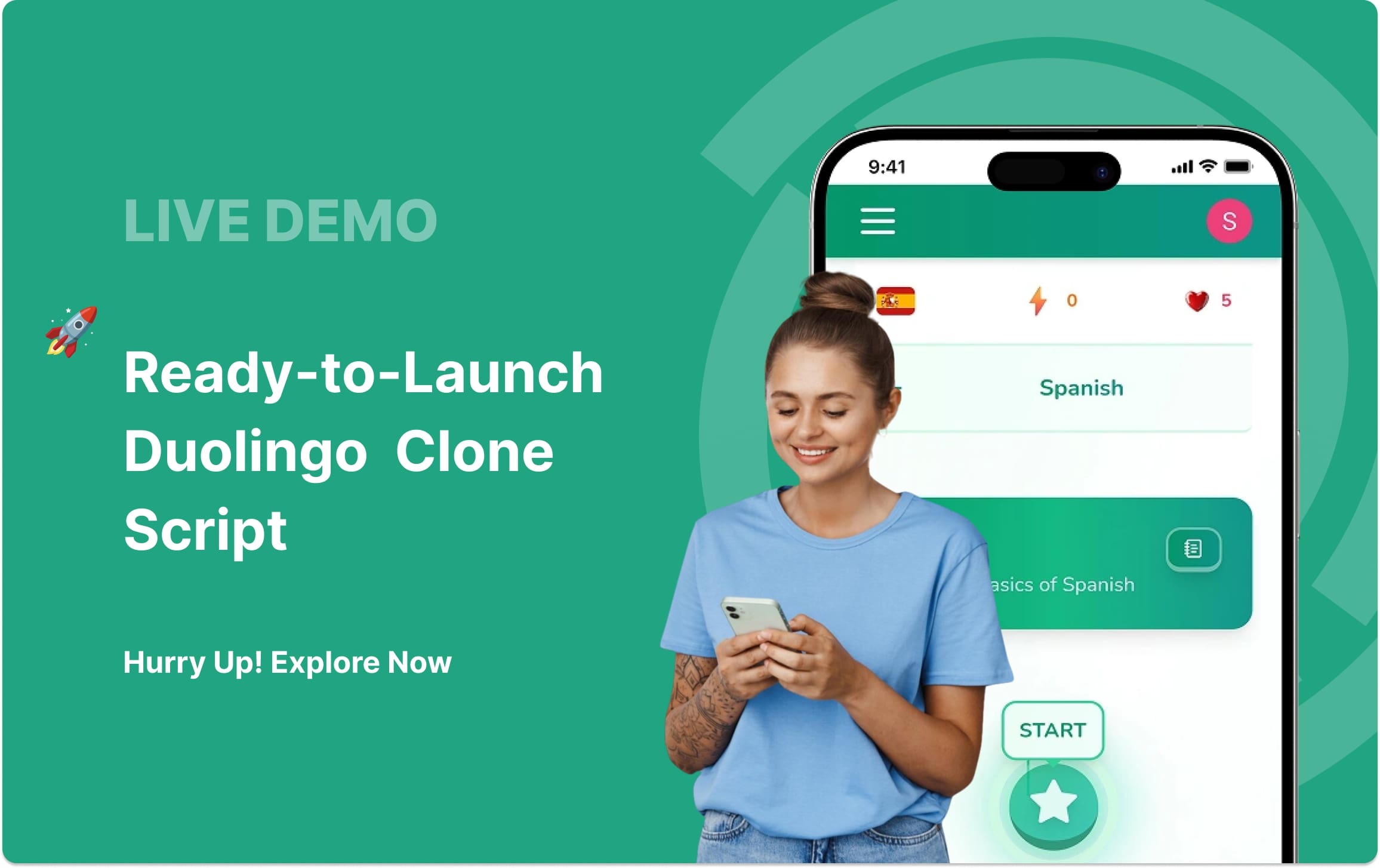 view live Duolingo clone demo
