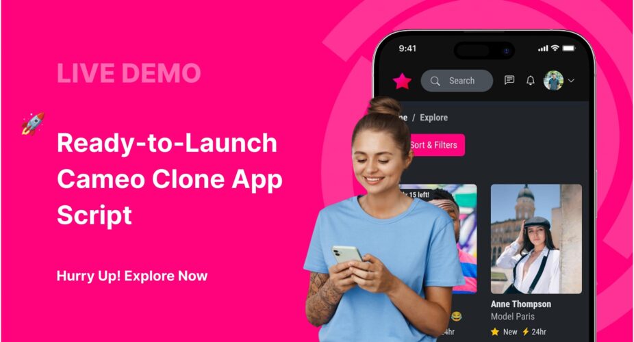 View live cameo clone script demo