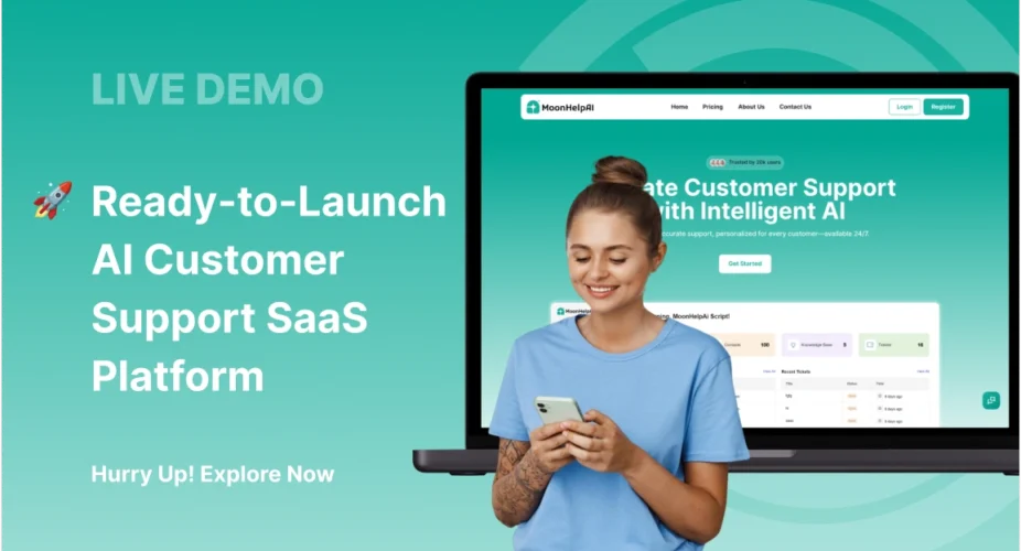 View live AI Customer Support SaaS Script demo