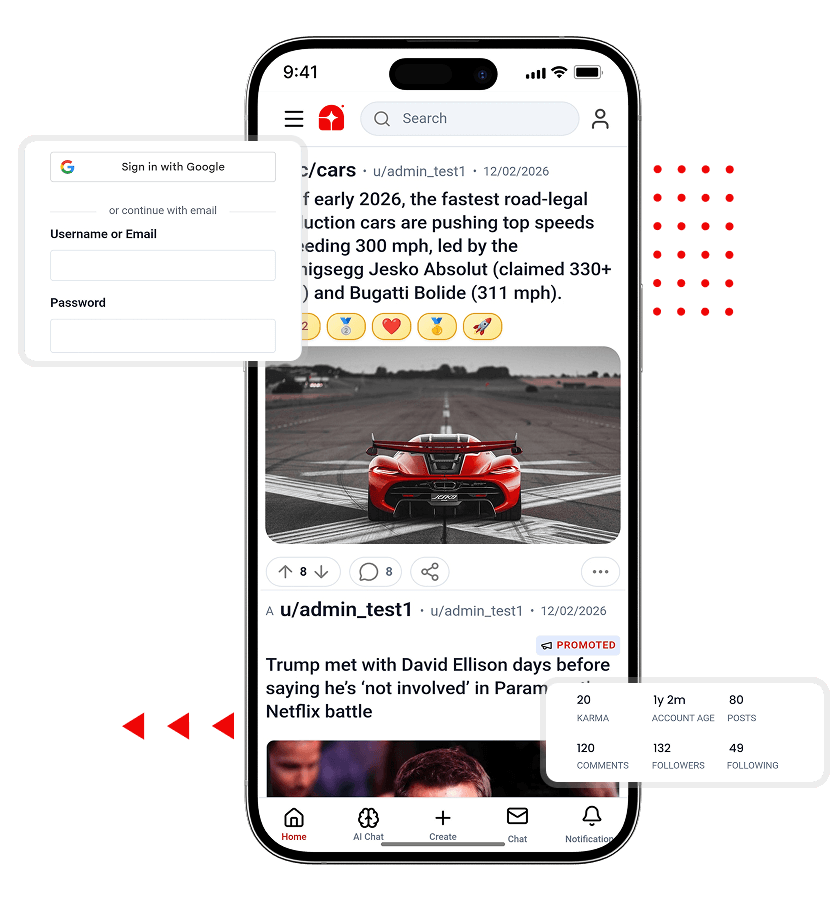 Reddit Clone Community Page and Topic Category Management Features