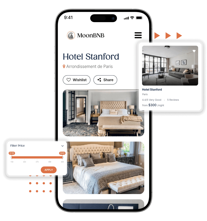 Airbnb Clone Property Details and Advanced Price Filter Features