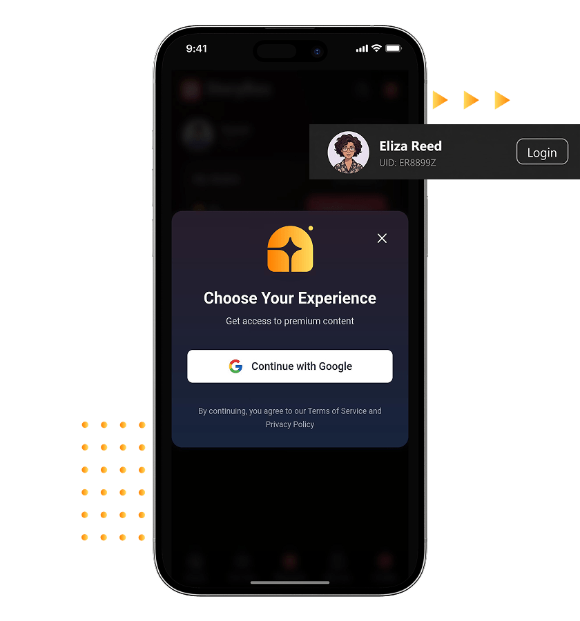 ReelShort Clone User Login, Authentication, and Onboarding Features