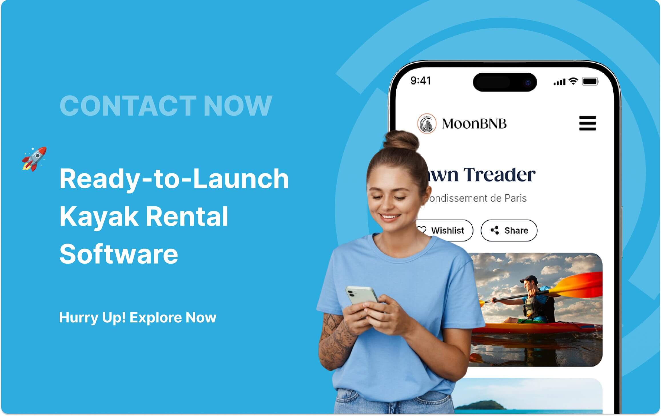 View live Kayak rental software demo