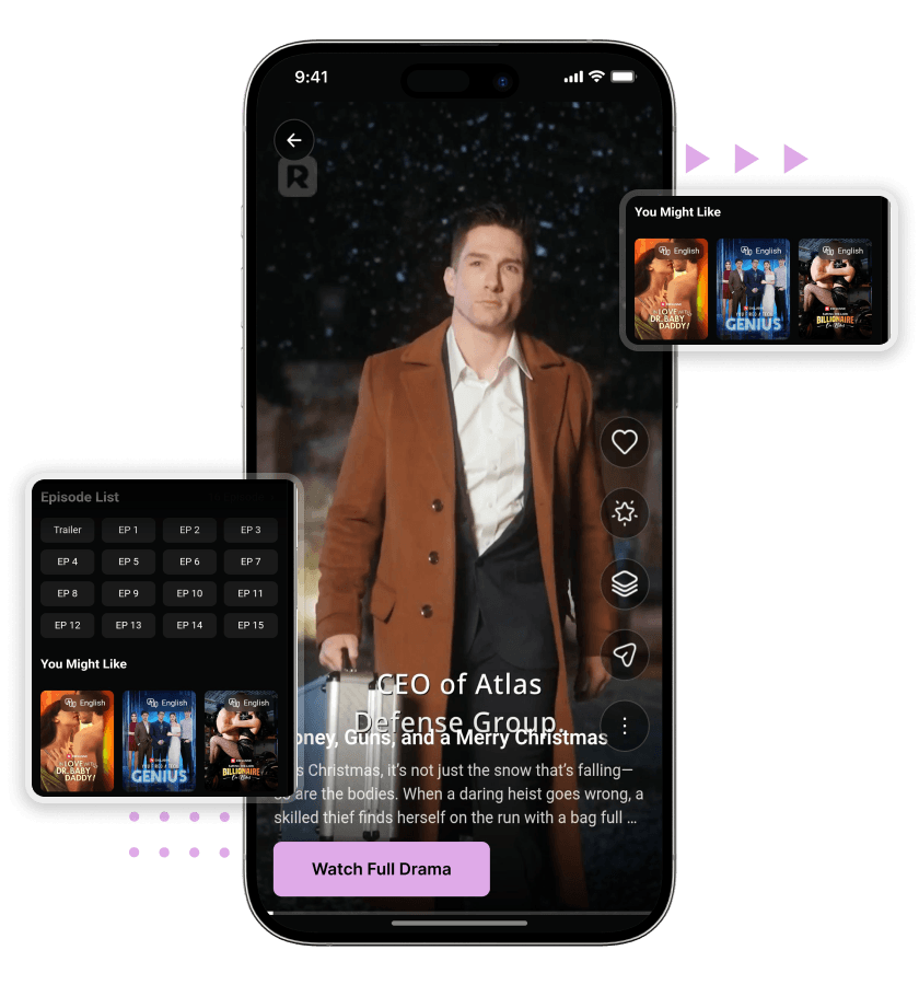 White Label Short Drama OTT App Video Streaming, Episode Navigation, and Recommendations Features