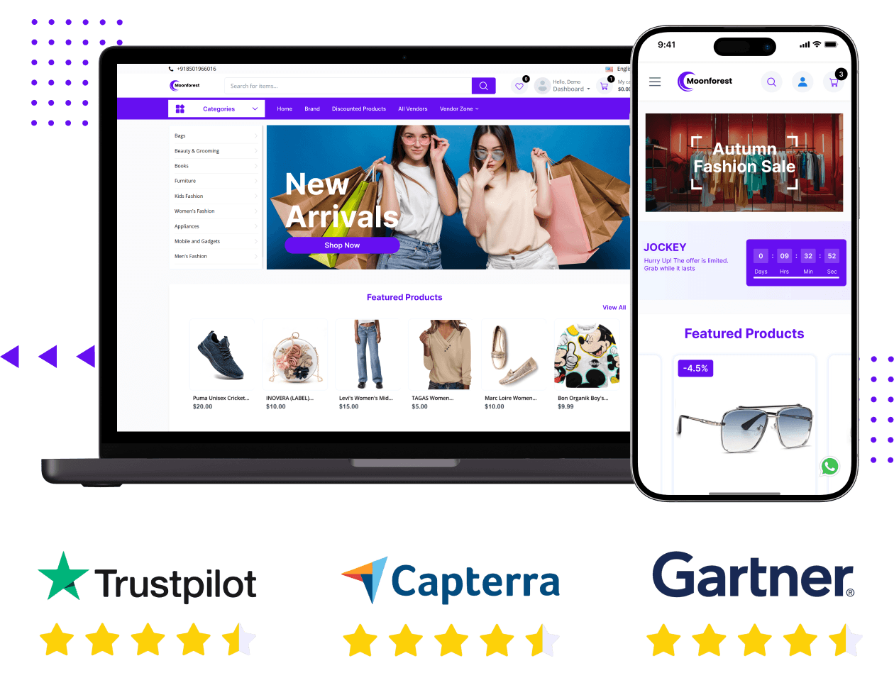 White label e-commerce platform