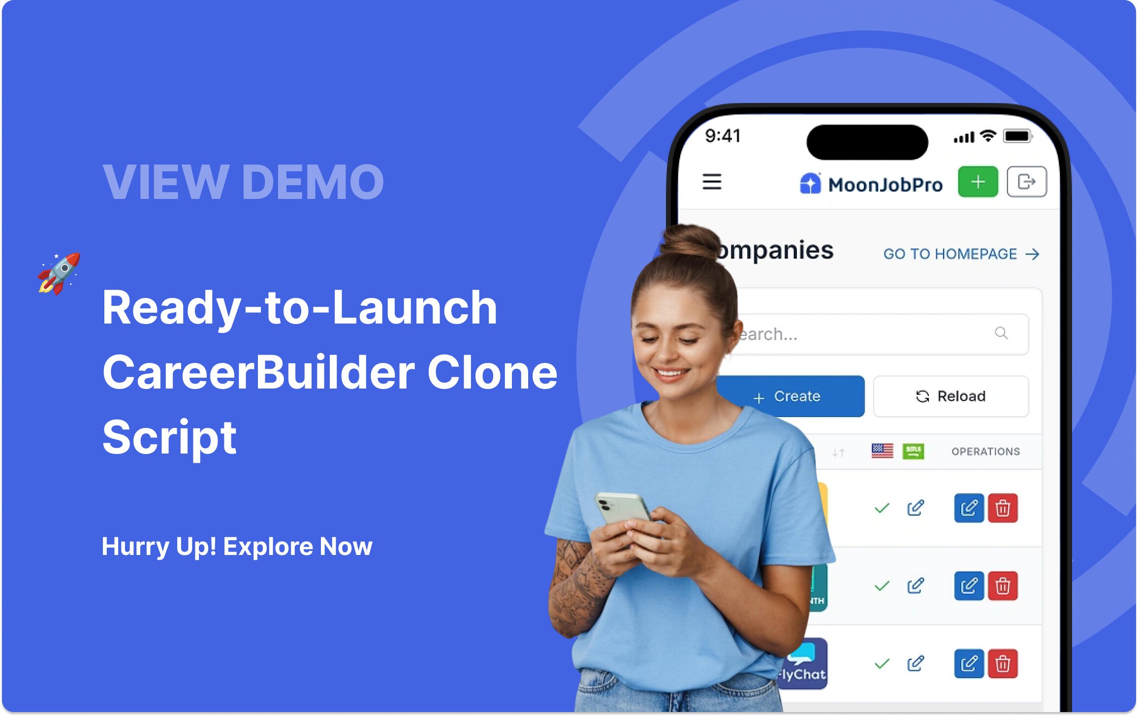 View Live CareerBuilder clone demo