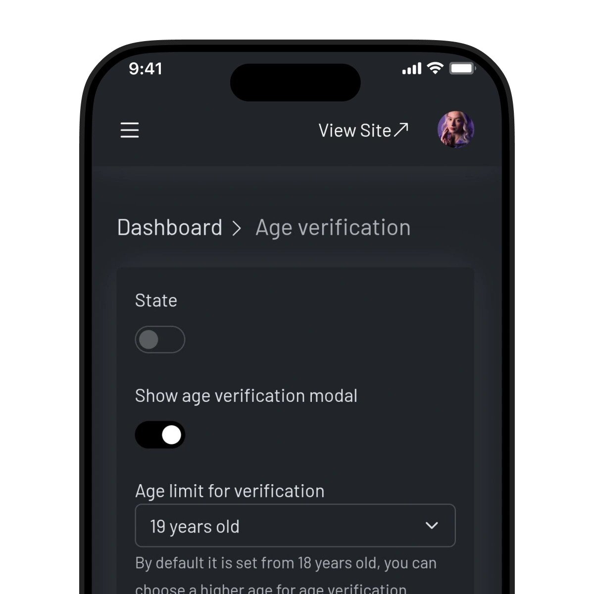 Advanced User Permissions settings