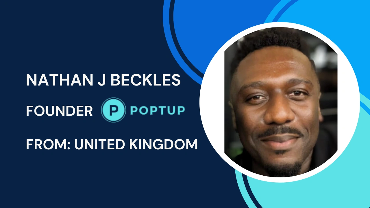 Nathan J Beckles, POPTUP Founder