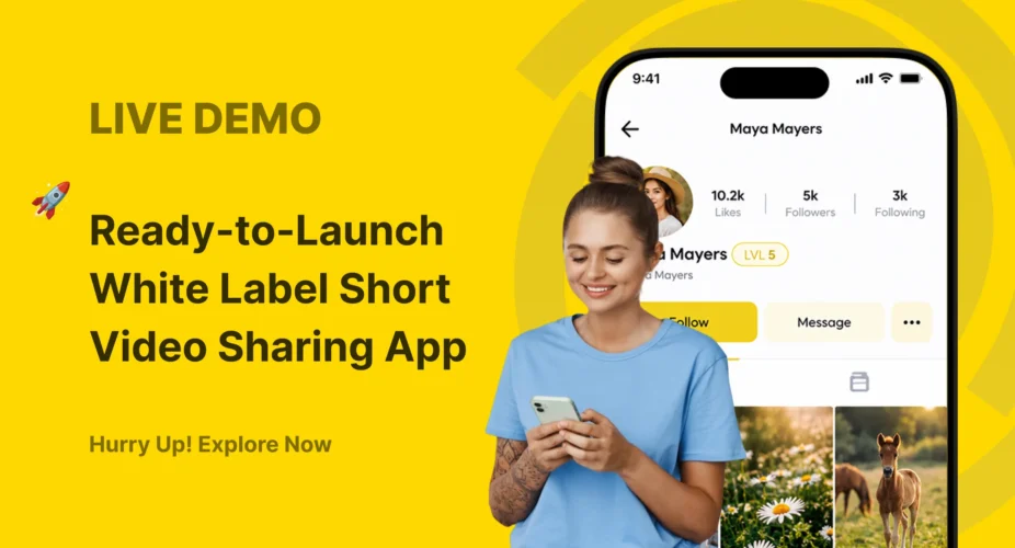 View Live White Label Short Video Sharing App Demo