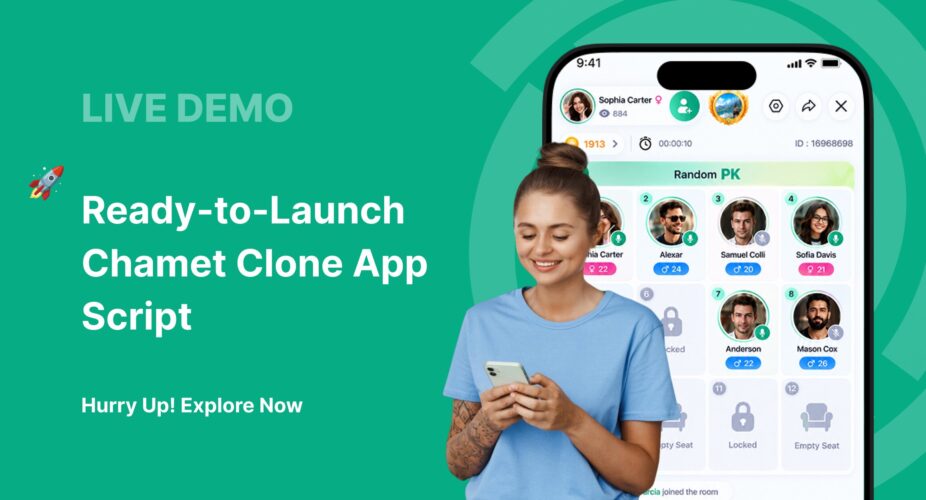 View live Chamet clone script demo