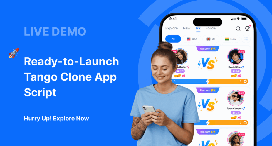 View live Tango Clone Script demo