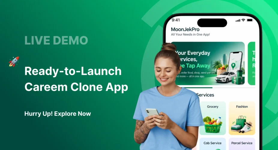 View live Careem clone app demo
