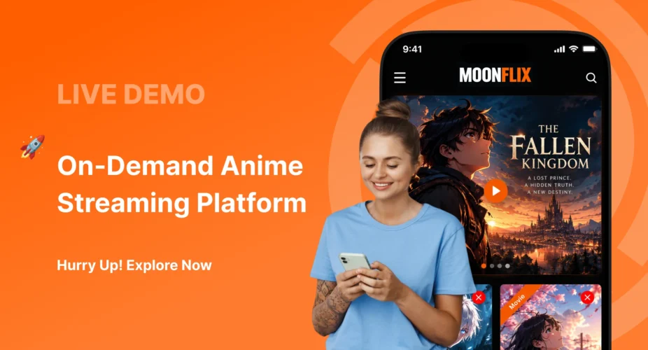 View live Crunchyroll clone script demo