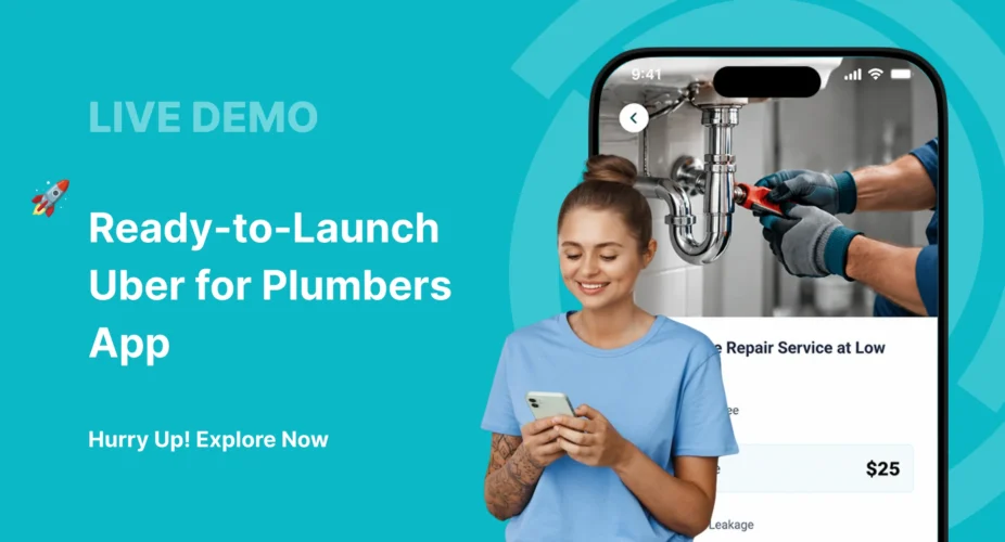 View live uber for plumbers app demo